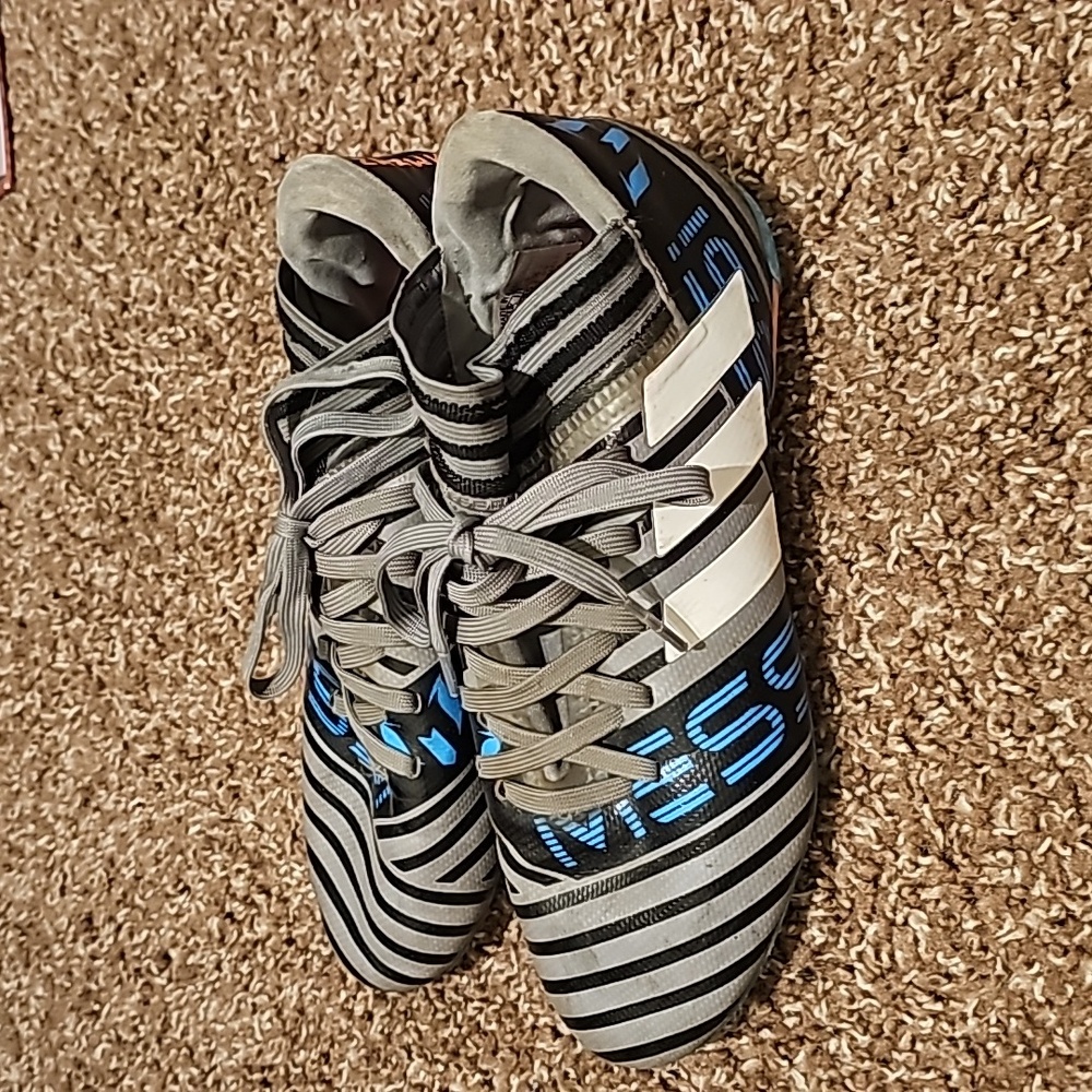 adidas Kids Shoes in Gray, Blue, and White